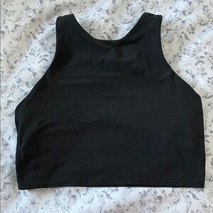 Athleta Sleek Black Crop Top